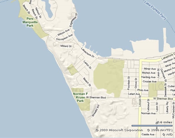 map lake michigan park map lake michigan park